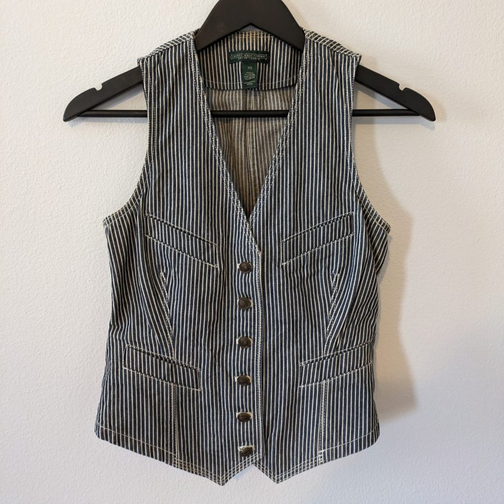 Ralph Lauren Denim Vest Size XS